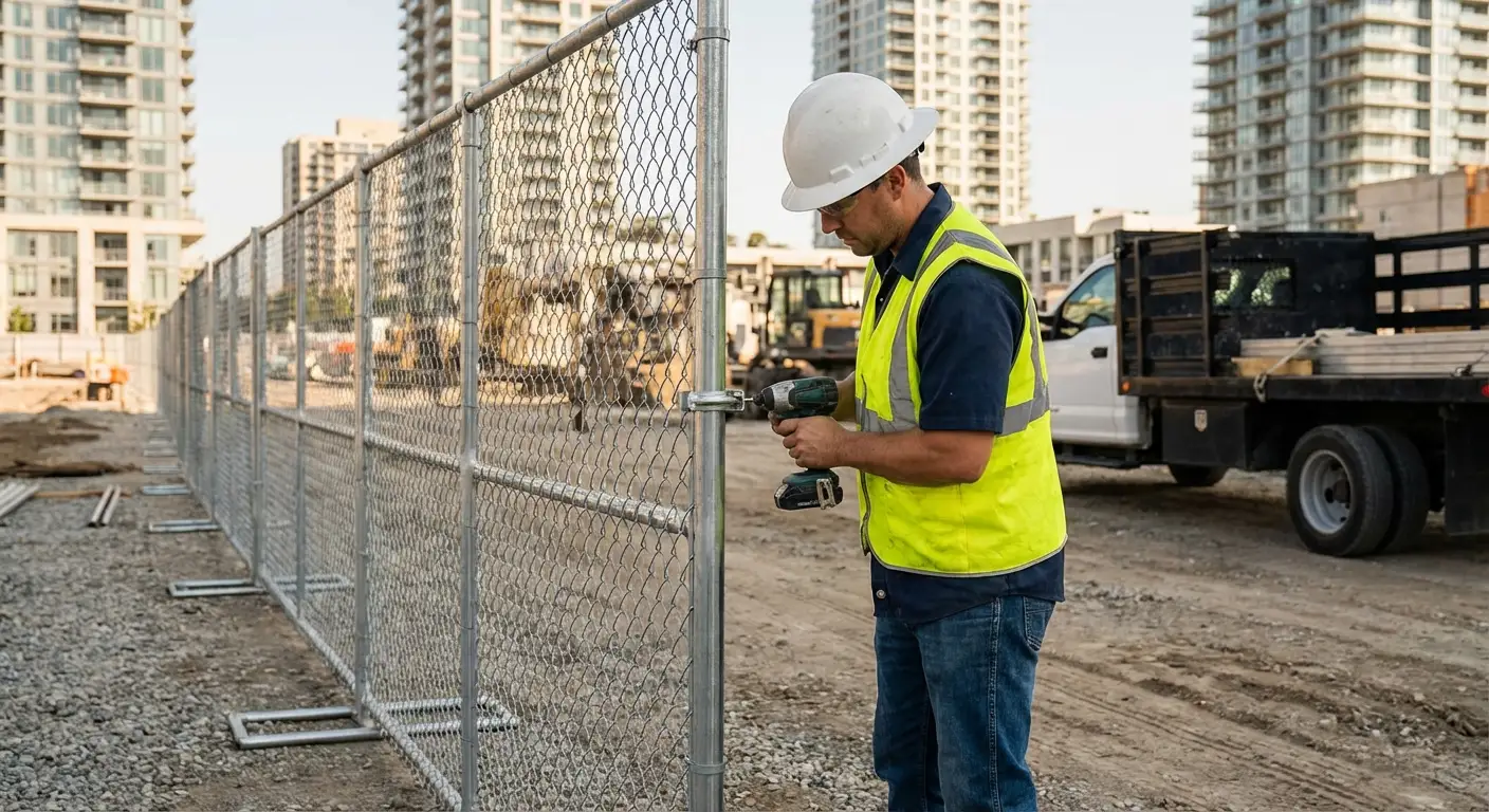 Downtown Royal Oak temporary fencing and site security