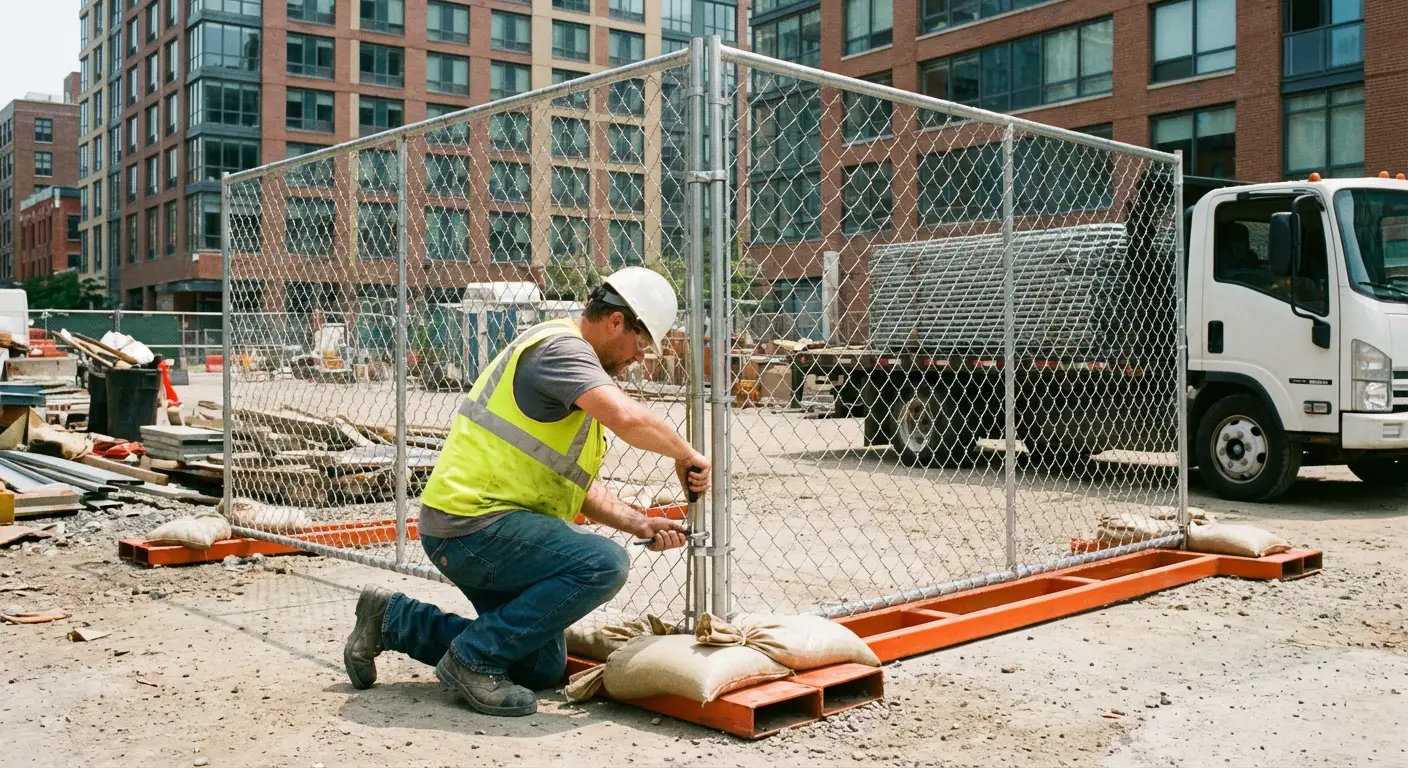 Temporary fence rental services in North Royal Oak