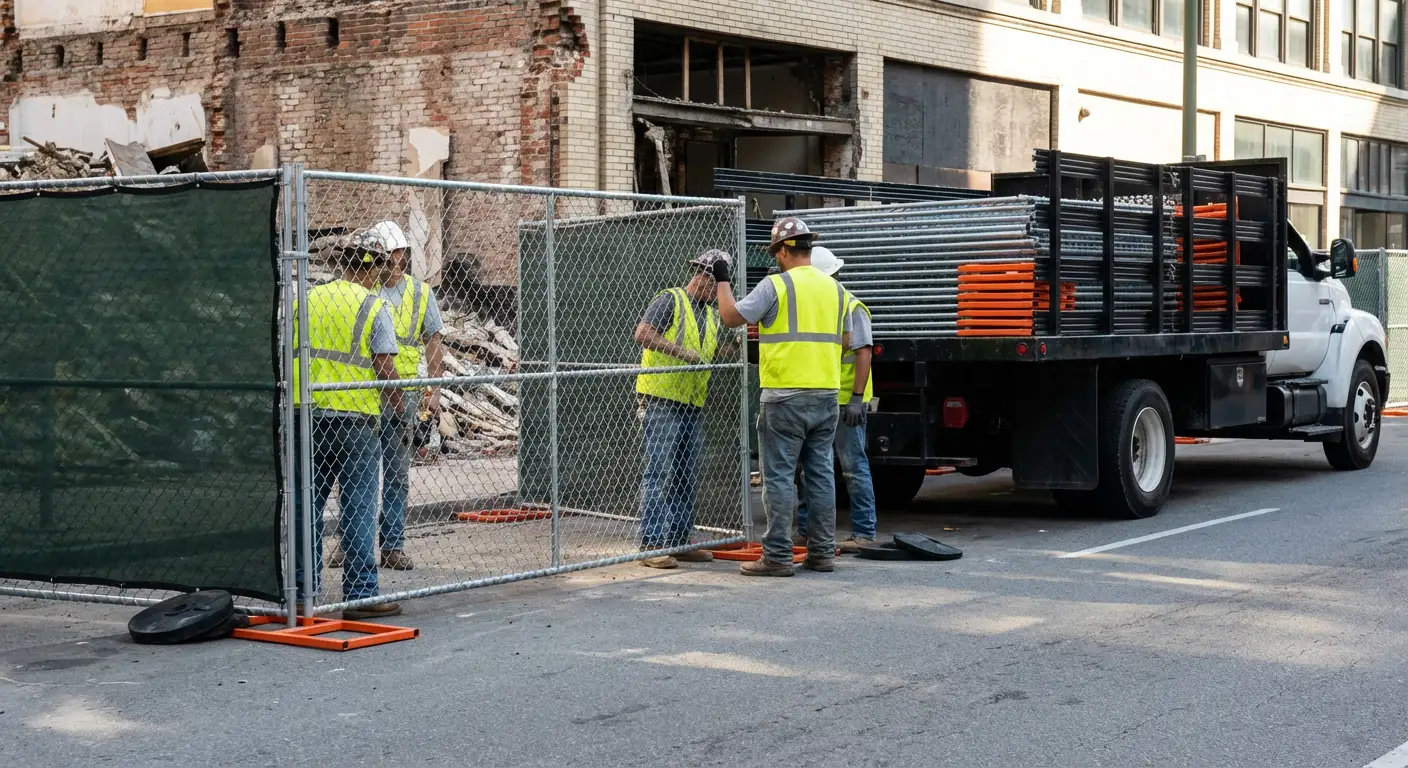 Royal Oak fencing logistics and security challenges