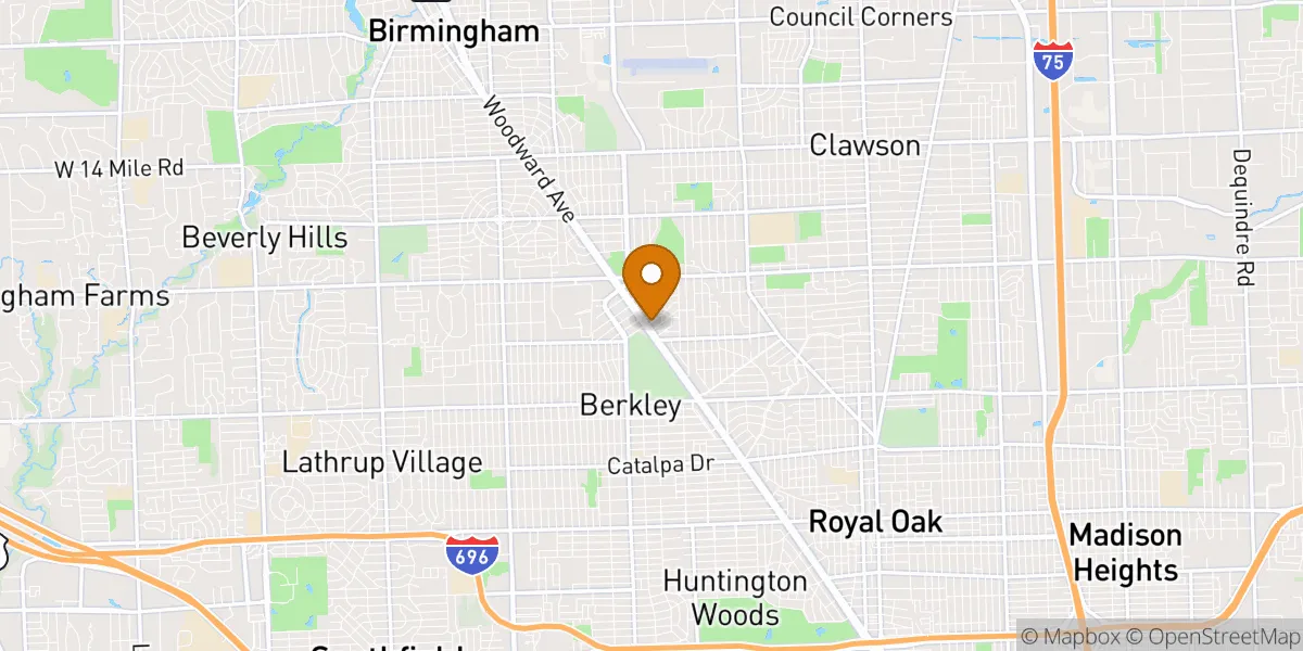  neighborhood map in Royal Oak, MI