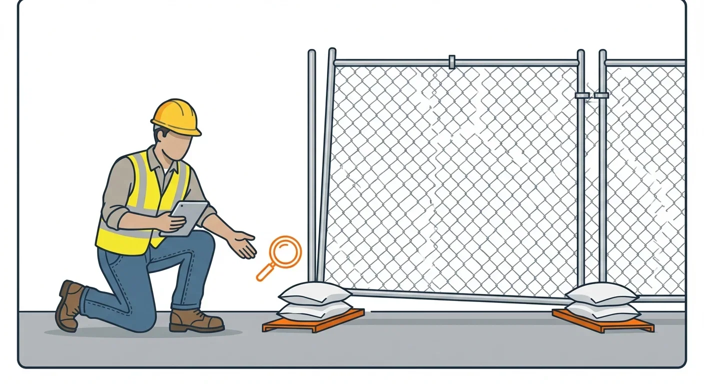 Diagram showing causes of temporary fence instability in Royal Oak, MI