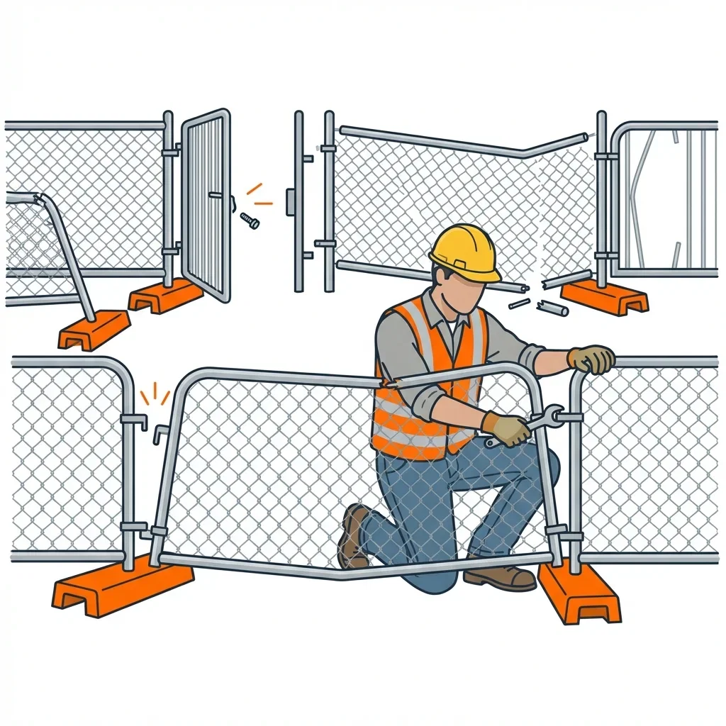 Diagram showing crowd control failure points and safety zones in Royal Oak, MI